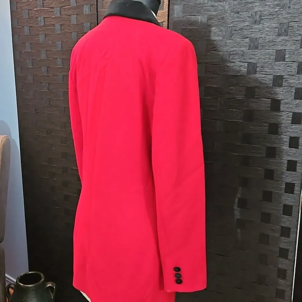 Women's Vintage Brooks Brothers Red Equestrian Style Blazer Size 6